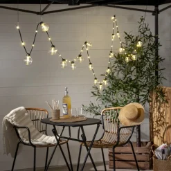 LED-lyskæder Bolla, klar, plast Længde 5,3 m 20-fl.