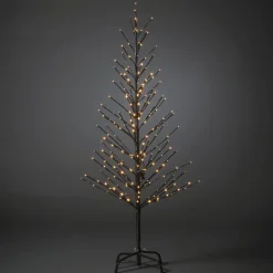 LED-lystræ, sort, 150 cm