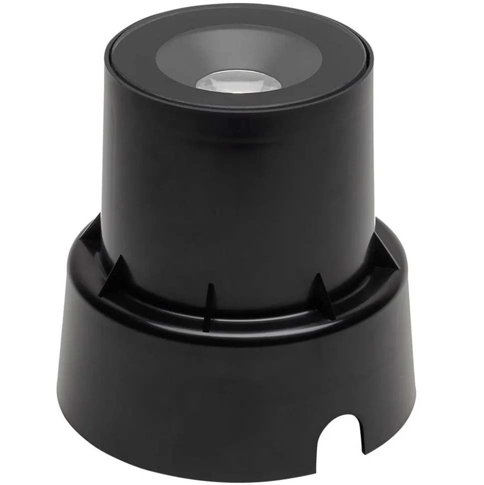 LED-nedbygningslampe 7876, sort