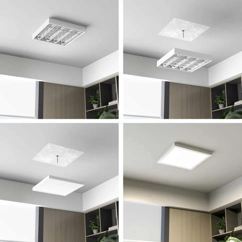 LED-panel PRO OFFICE SANO, 63 x 63 cm, DALI, hvid metal CCT