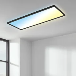 LED-panel Slim sort ultraflad CCT, 59 x 20 cm
