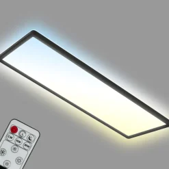 LED-panel Slim sort ultraflad CCT, 59 x 20 cm