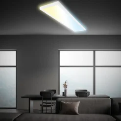 LED-panel Tava CCT, hvid, 98 x 20 cm, baggrundsbelysning, plast
