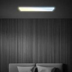 LED-panel Tava CCT, hvid, 98 x 20 cm, baggrundsbelysning, plast