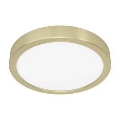 LED-panel til overflademontering Fueva 5 IP20 830 messing Ø21cm