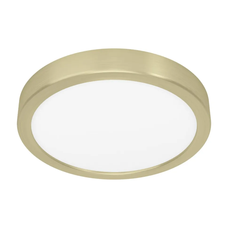 LED-panel til overflademontering Fueva 5 IP20 830 messing Ø21cm