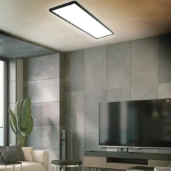 LED-panel til overflademontering Slim 58x20cm on/off 4.000K sort