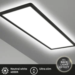 LED-panel til overflademontering Slim 58x20cm on/off 4.000K sort