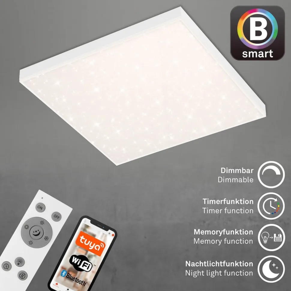 LED-panel uden ramme SL WiFi Bluetooth 45x45cm