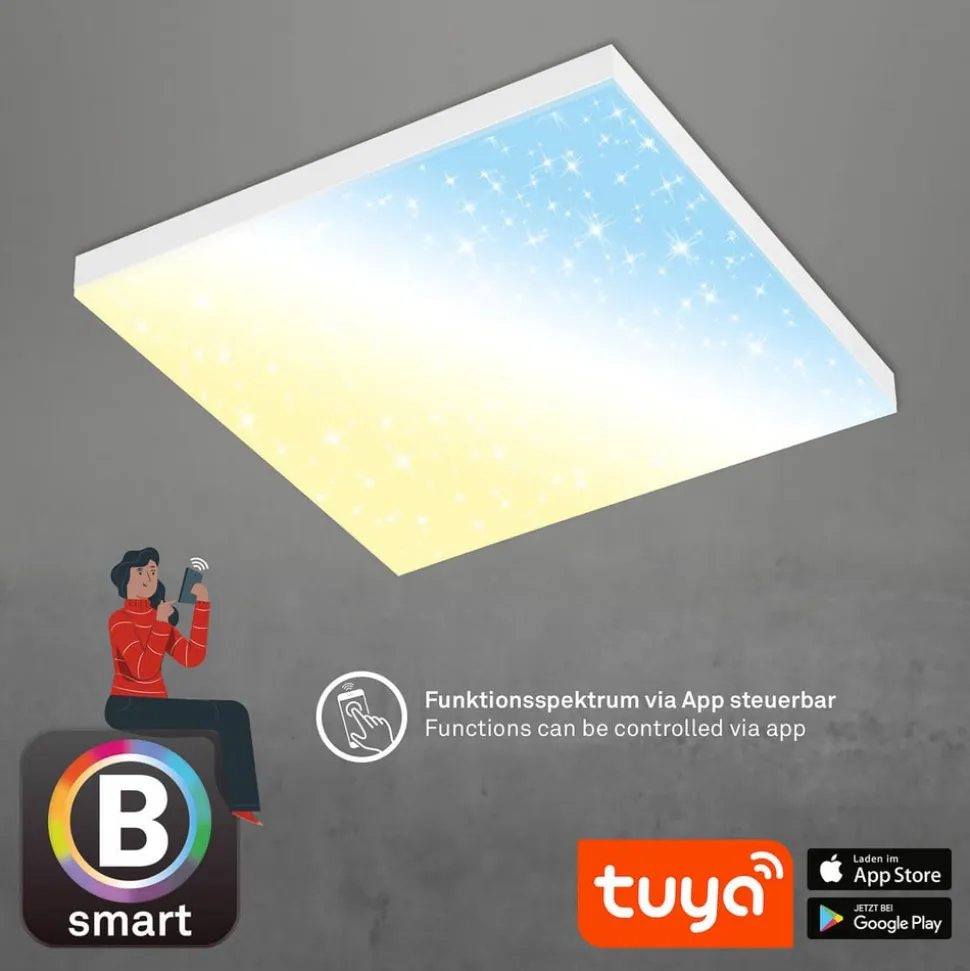 LED-panel uden ramme SL WiFi Bluetooth 45x45cm