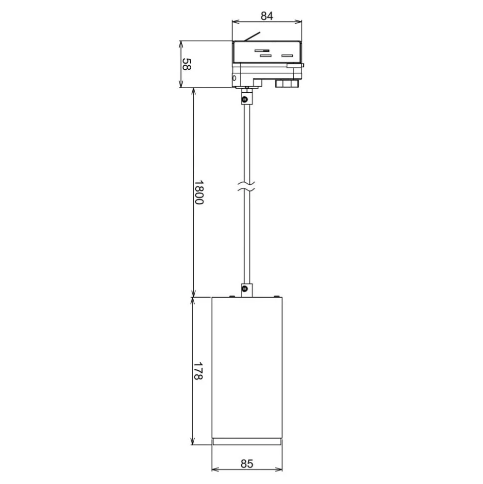 LED-pendellampe Lucea 3-faset 15W sort