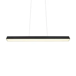 LED-pendellampe Paros DUOline, bjælke, sort