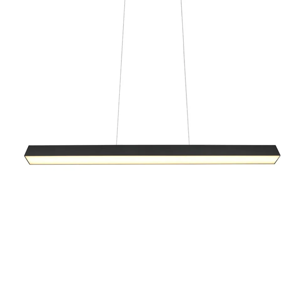 LED-pendellampe Paros DUOline, bjælke, sort