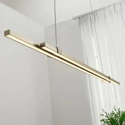 LED-pendellampe Tymon i bjælkeform, smal, udtræk