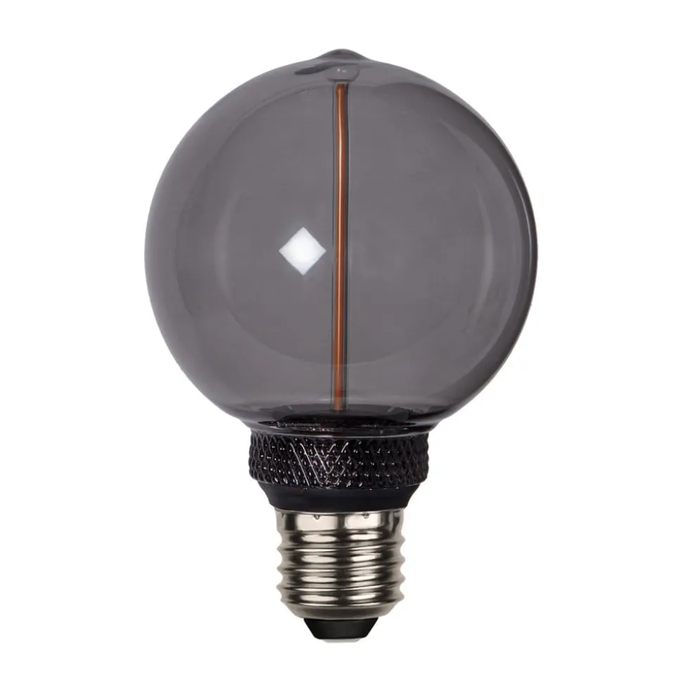 LED-pære DecoLED One G80 E27 2W sort 1800K 3-trins