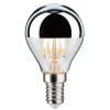 LED-pære E14 827 hovedspejl sølv 4,8W dæmpbar