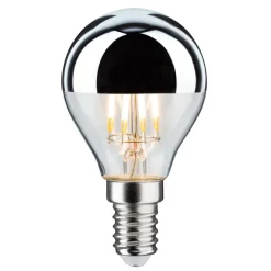 LED-pære E14 827 hovedspejl sølv 4,8W dæmpbar
