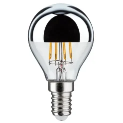 LED-pære E14 827 hovedspejl sølv 4,8W dæmpbar