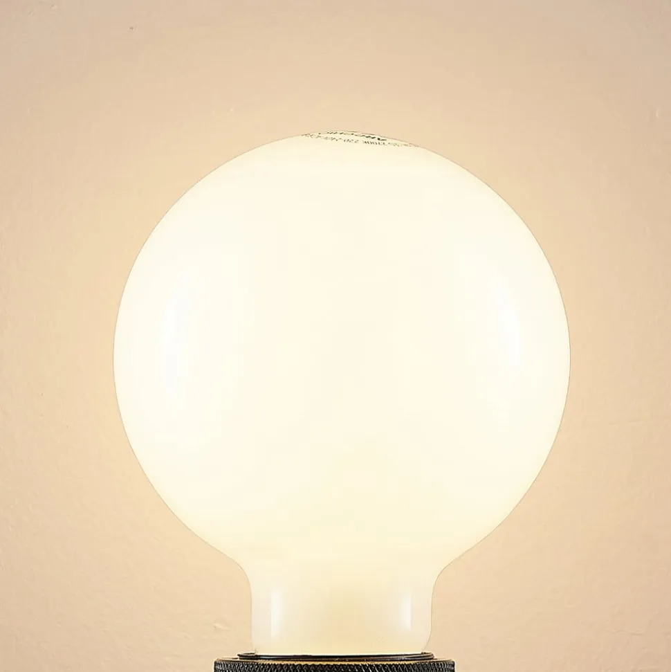LED-pære E27 4 W 2.700 K G95 globe dæmpes opal, 2