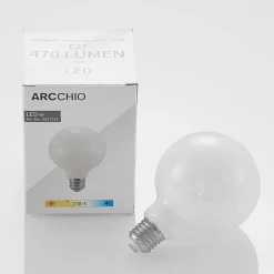 LED-pære E27 4 W 2.700 K G95 globe dæmpes opal, 2
