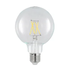 LED-pære E27 4 W 2.700 K G95 globe klar 2 stk