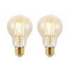 LED-pære E27 6,5 W 825 rav 3-trins-dæmper, 2 stk