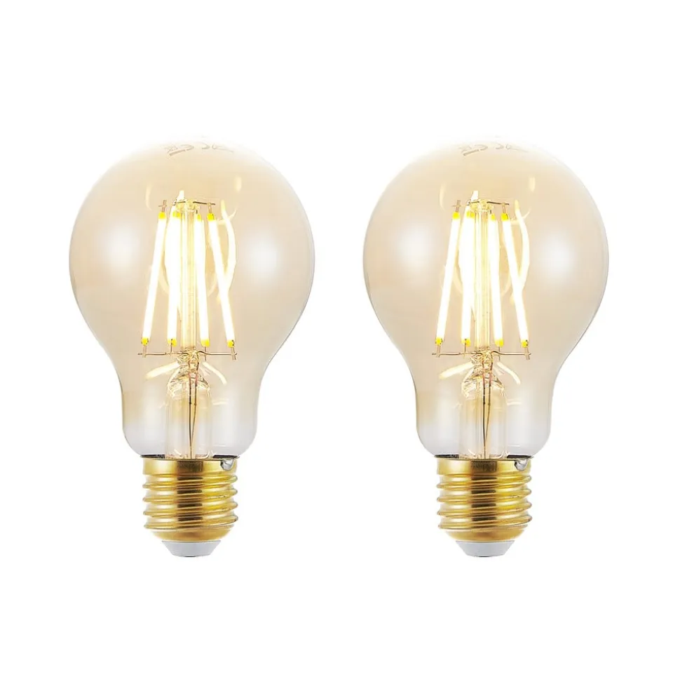 LED-pære E27 6,5 W 825 rav 3-trins-dæmper, 2 stk