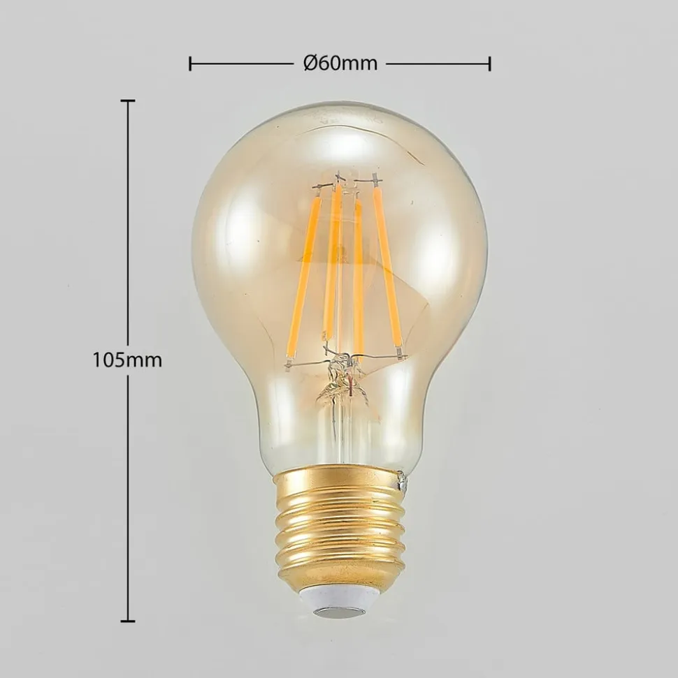 LED-pære E27 6,5 W 825 rav 3-trins-dæmper, 2 stk