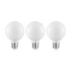 LED-pære E27 4 W G80 2.700 K dæmpes opal 3 stk