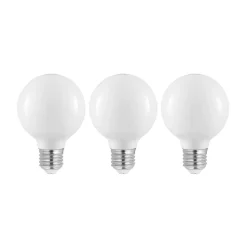 LED-pære E27 4 W G80 2.700 K dæmpes opal 3 stk