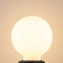 LED-pære E27 4 W G80 2.700 K dæmpes opal 3 stk