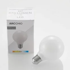 LED-pære E27 4 W G80 2.700 K dæmpes opal 3 stk
