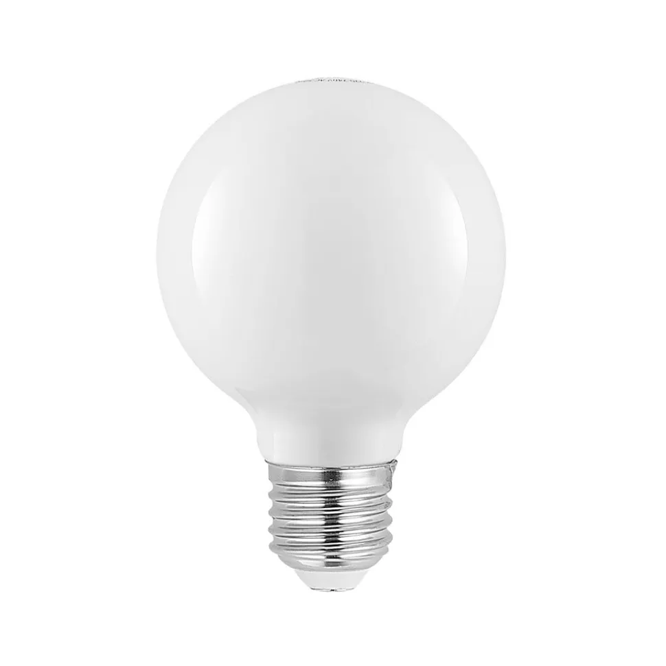 LED-pære E27 4 W G80 2.700 K dæmpes opal 2 stk