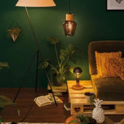 LED-pære E27 827 6,5W hovedspejl sort mat