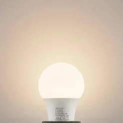 LED-pære E27 A60 8 W 3.000 K opal, sæt med 6 stk