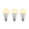 LED-pære E27 A60 9,5 W 3.000 K opal, sæt med 3 stk