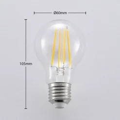 LED-pære E27 A60 6,5 W 827 3-trins-dæmper, 3 stk
