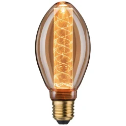 LED-pære E27 B75 4W Indre glød spiralmønster