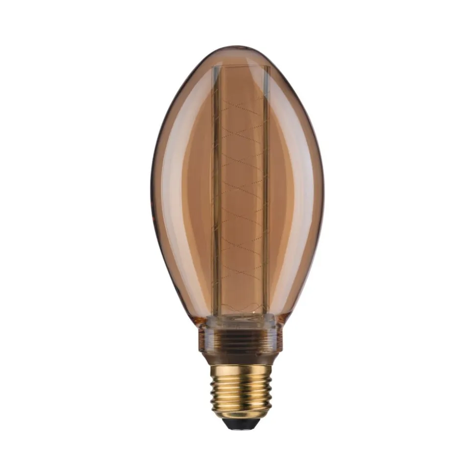 LED-pære E27 B75 4W Indre glød spiralmønster