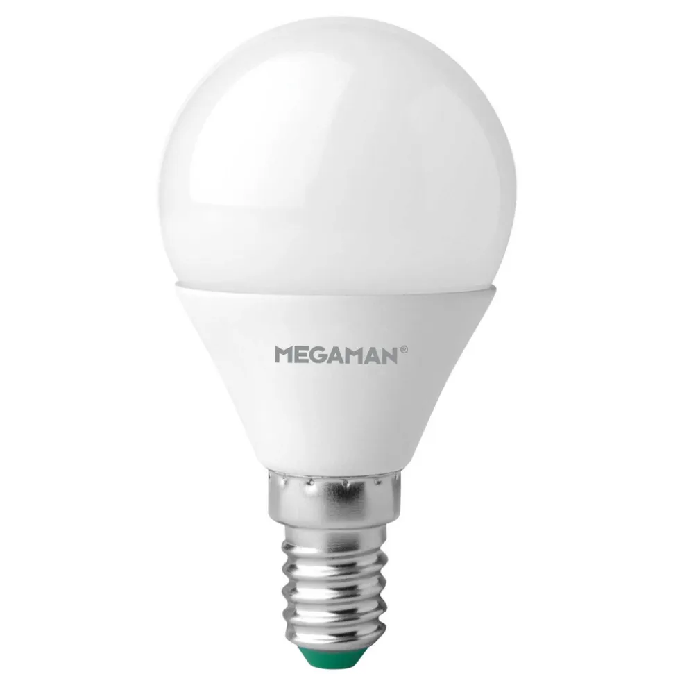 LED-pære E14 dråbe 4,9W, opal, universalhvid