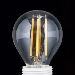 LED-pære E27 G45 4,5 W filament klar 827, dæmpes
