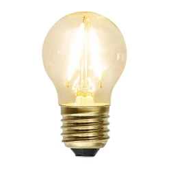 LED-pære E27 G45 filament 1,5W 2.100 K Soft Glow