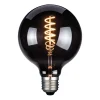 LED-pære, E27, G125, røgfarvet, 4 W, 1800 K, 60 lm
