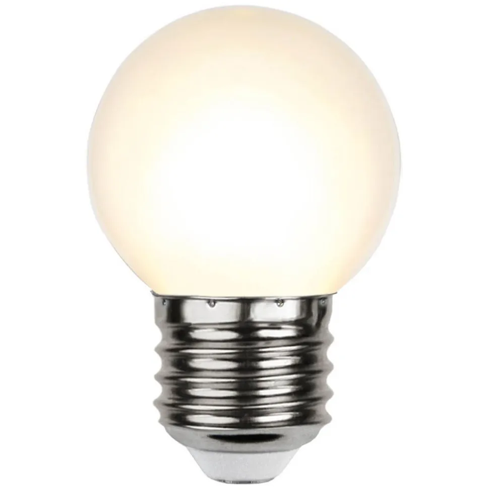 LED-pære E27 G45 til lyskæder, hvid 2.700K