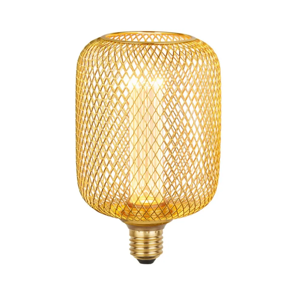 LED-pære E27 Mesh 3,5W 1.800K guld