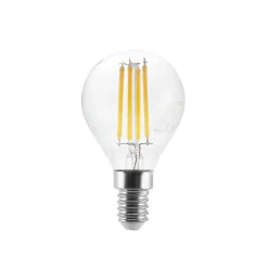 LED-pære E14 P45, 4W, klar, 2.700K, dæmpbar, sæt med 2 stk