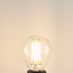 LED-pære E14 P45, 4W, klar, 2.700K, dæmpbar, sæt med 2 stk