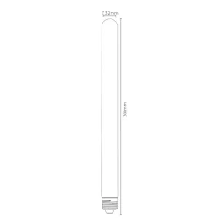 LED-pære E27 rør T32 5W 2,200K, dæmpbar 30cm