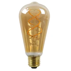 LED-pære E27 ST64 4W 2.200K rav med sensor