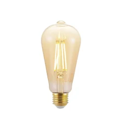 LED-pære E27 ST64 6,5W 2.500K ravfarvet 3-trins dæmper
